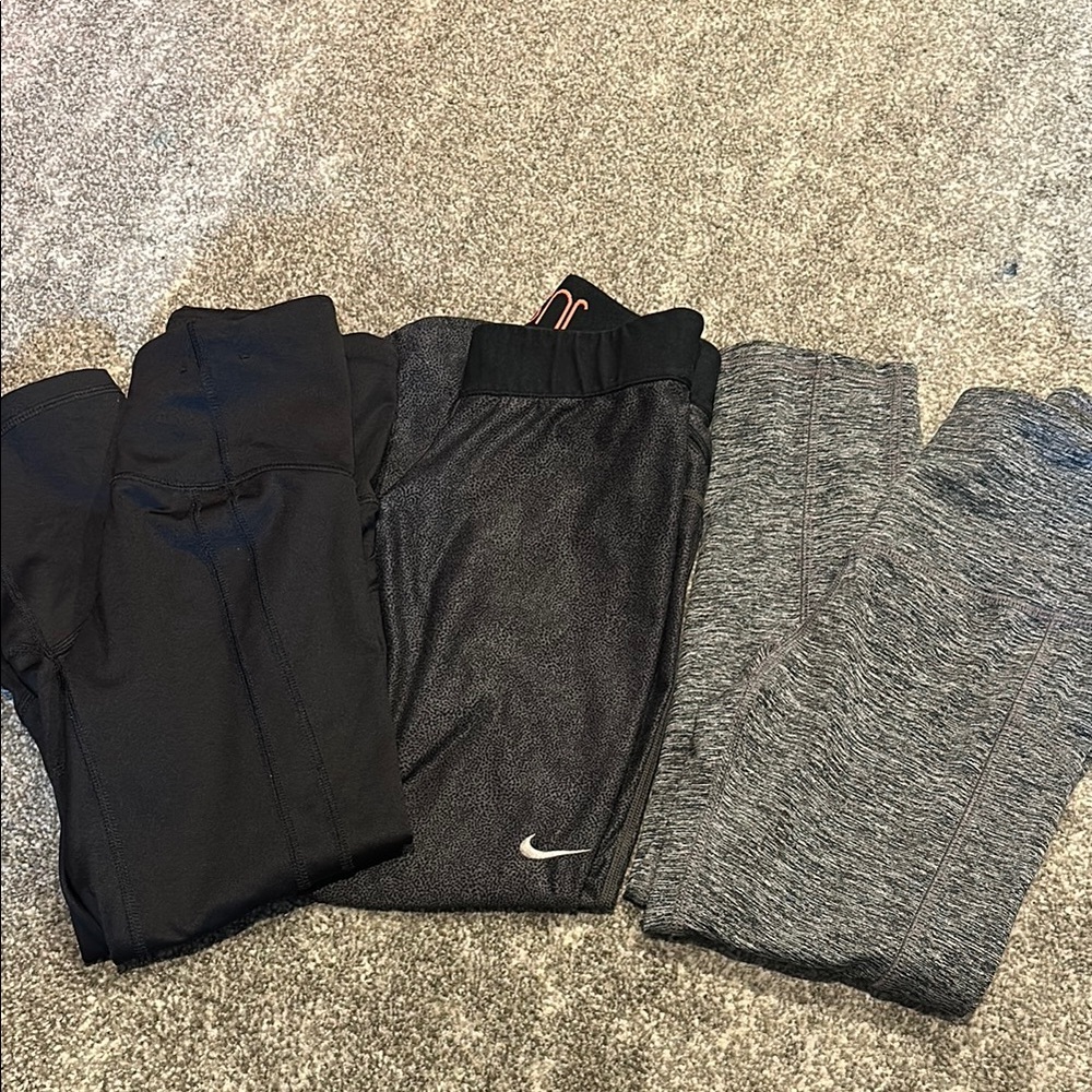 Women’s 3 pairs Crop Leggings Set